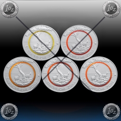 5 x 5 EVRO NEMČIJA 2018 / ADFGJ "SUBTROPICAL ZONE" UNC 5 x 5 EVRO NEMČIJA 2018 / ADFGJ "SUBTROPICAL ZONE" UNC